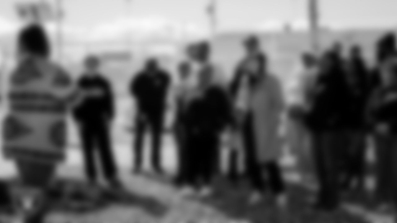 Attendees tour the Obodo Community Gardens during the Historic Westside Tour.