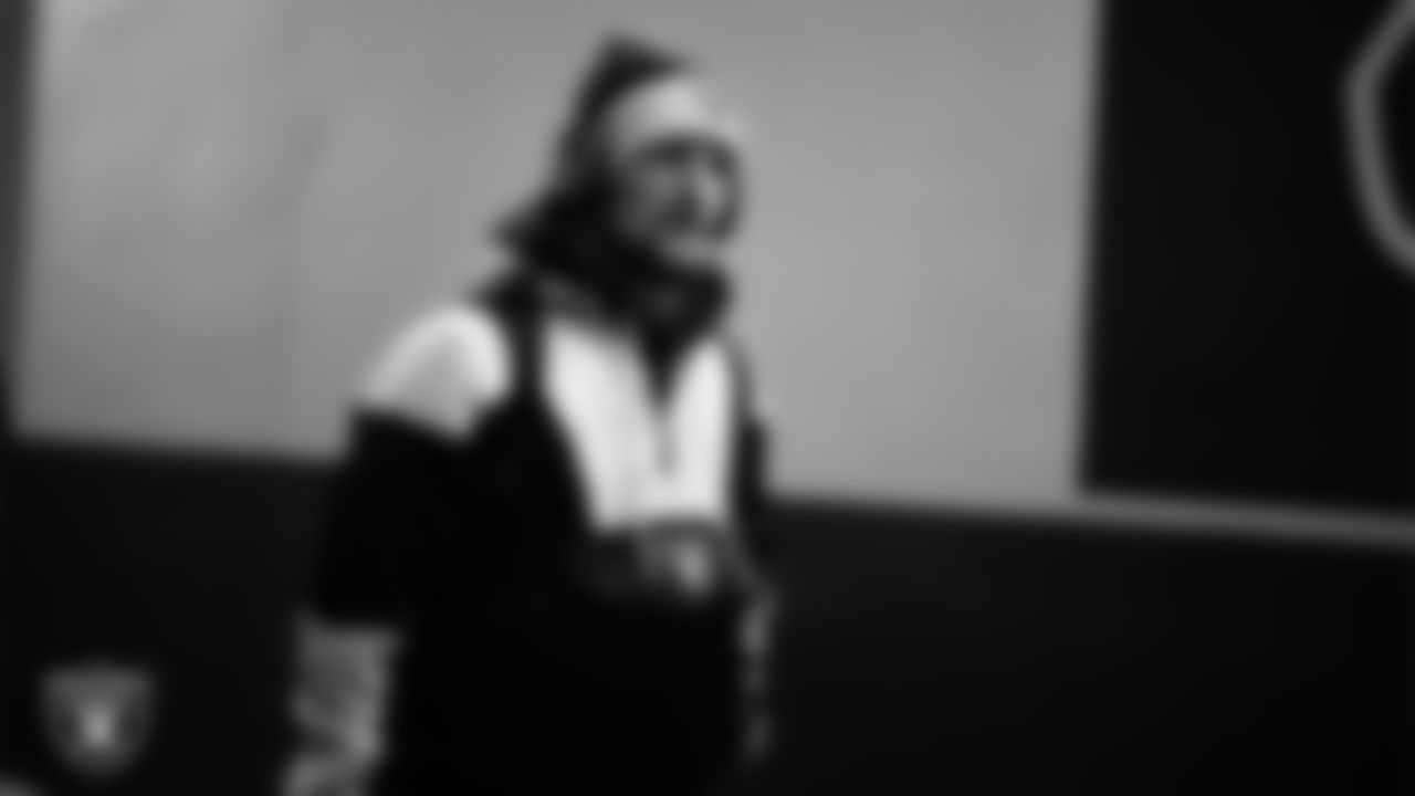 Las Vegas Raiders running back Dylan Laube (23) arrives to the regular season away game against the Philadelphia Eagles at Lincoln Financial Field.