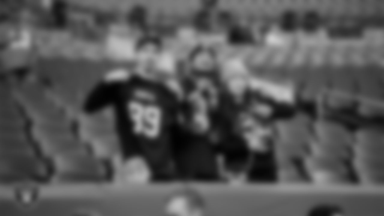 Fans before the Las Vegas Raiders' regular season away game against the Denver Broncos at Empower Field at Mile High.