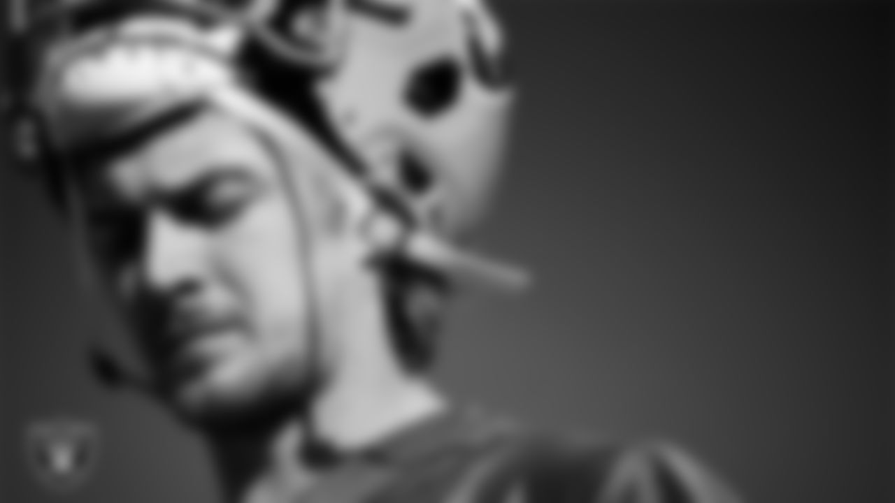 Las Vegas Raiders quarterback Kenny Pickett (15) during practice at Intermountain Health Performance Center.