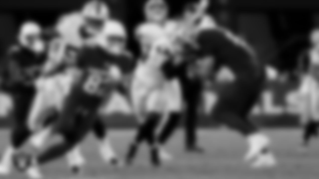 Las Vegas Raiders linebacker Tommy Eichenberg (44) during the preseason away game against the Arizona Cardinals at State Farm Stadium.