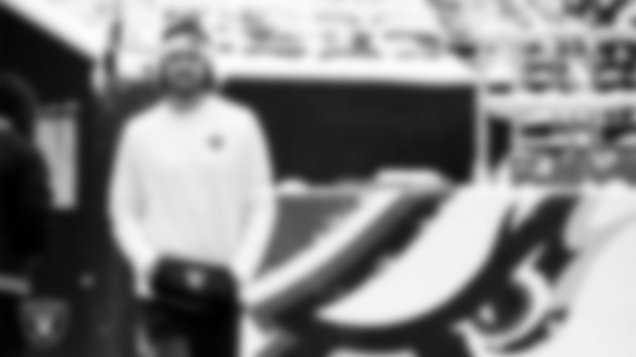 Las Vegas Raiders punter AJ Cole (6) warming up before the regular season away game against the Philadelphia Eagles at Lincoln Financial Field.