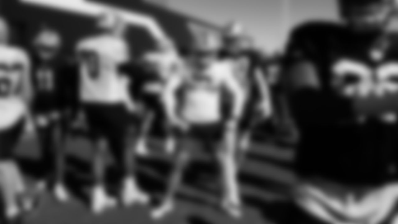 Las Vegas Raiders wide receiver Jack Bech (18) during practice at Intermountain Health Performance Center.