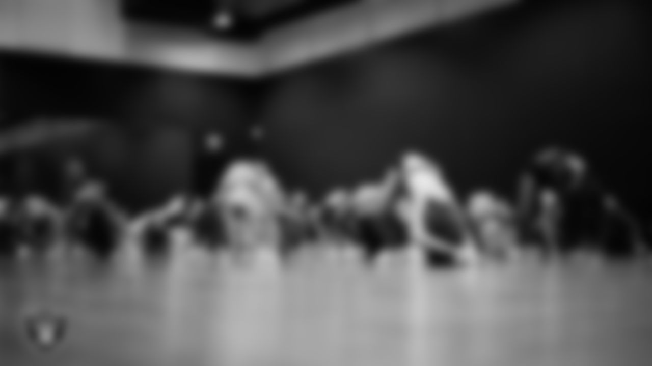 Dancers during the semifinal round of the 2025 Raiderettes Auditions at The Studio.