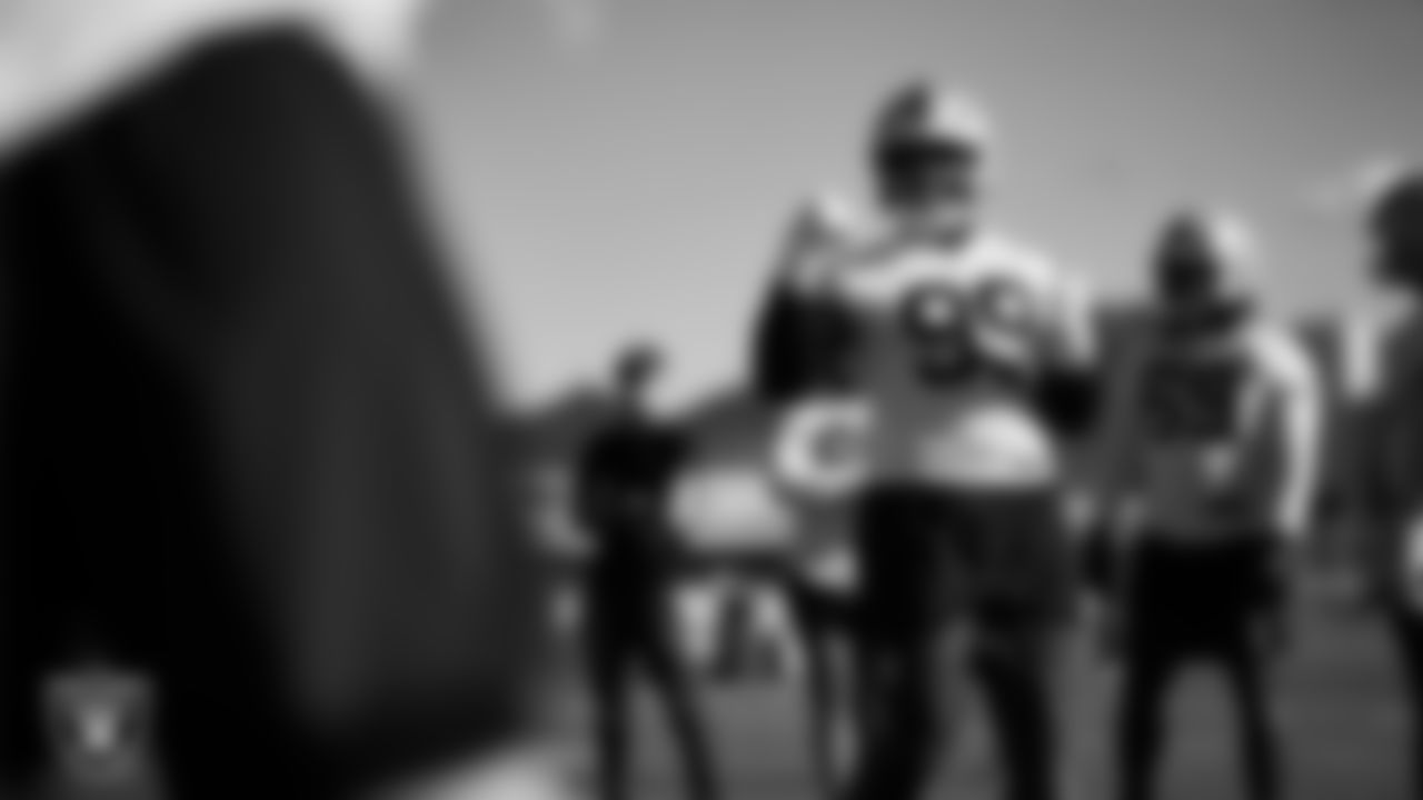 Las Vegas Raiders defensive tackle Thomas Booker IV (99) during practice at Intermountain Health Performance Center.