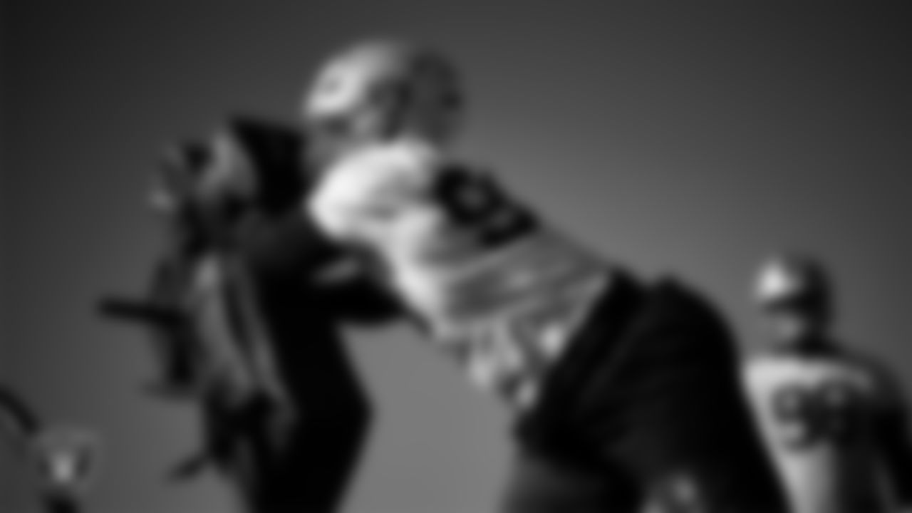 Las Vegas Raiders defensive tackle Thomas Booker IV (99) during practice at Intermountain Health Performance Center.