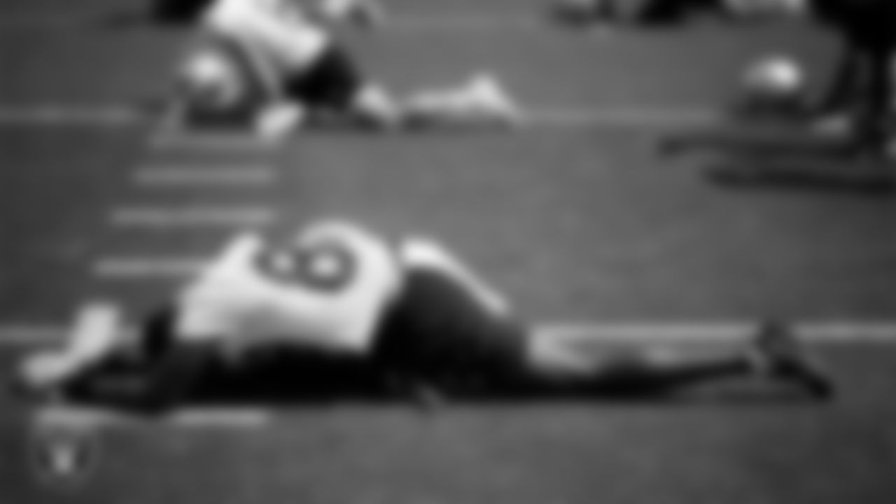 Las Vegas Raiders tight end Justin Shorter (88) at an Organized Team Activity (OTA) at Intermountain Health Performance Center.