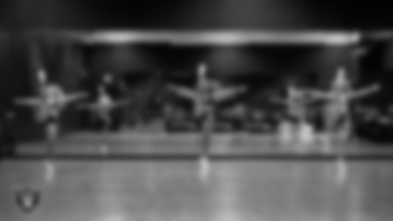 Dancers during the semifinal round of the 2025 Raiderettes Auditions at The Studio.