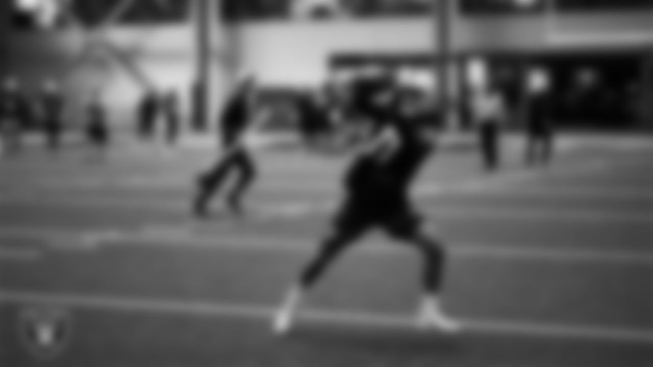 Las Vegas Raiders wide receiver Tyler Lockett (17) during practice at Intermountain Health Performance Center.