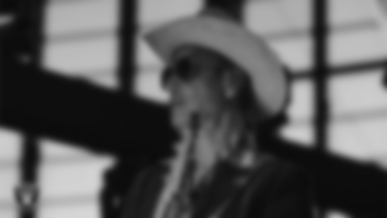 Rock band Stone Temple Pilots performs during halftime at the Las Vegas Raiders' regular season home game against the Denver Broncos at Allegiant Stadium.