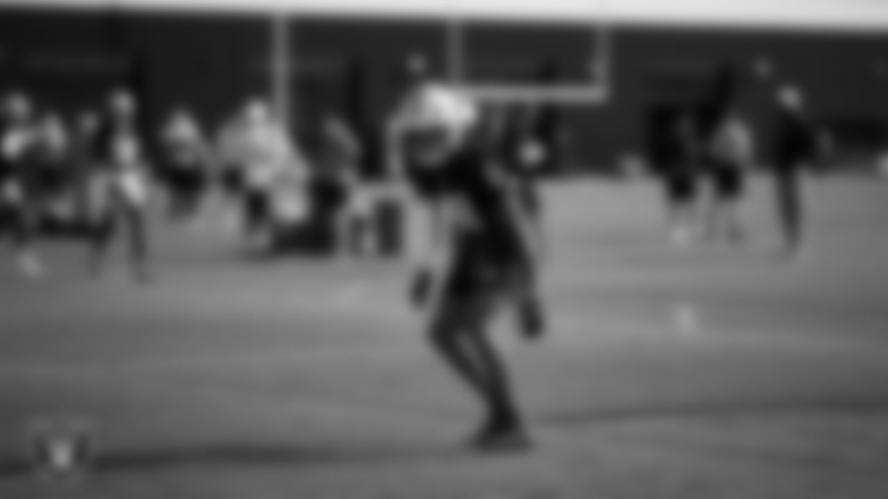 Las Vegas Raiders cornerback Greedy Vance (41) during practice at Intermountain Health Performance Center.