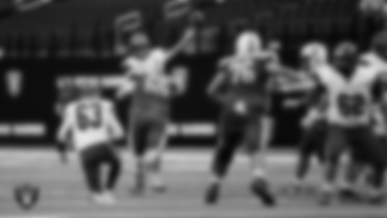 Needles High School and Pershing County High School face off in the NIAA 2A Division State Championship game at Allegiant Stadium.