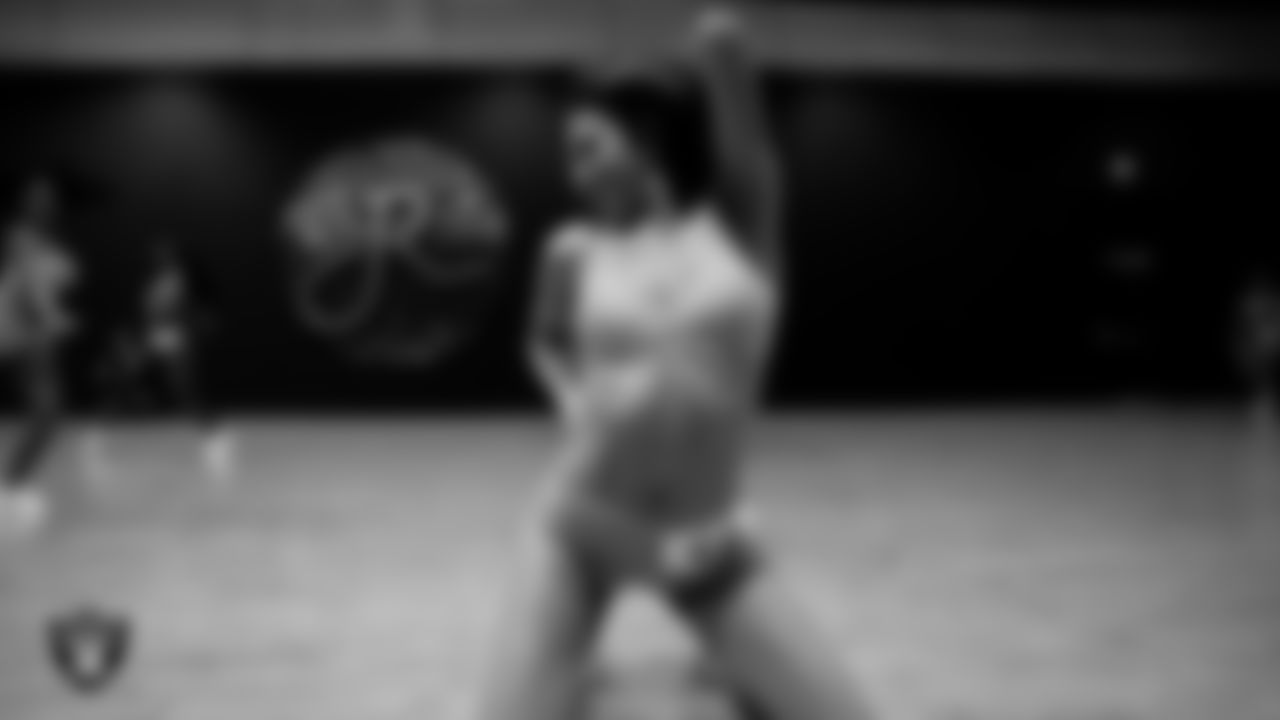 A dancer during a recruitment clinic at The Studio.