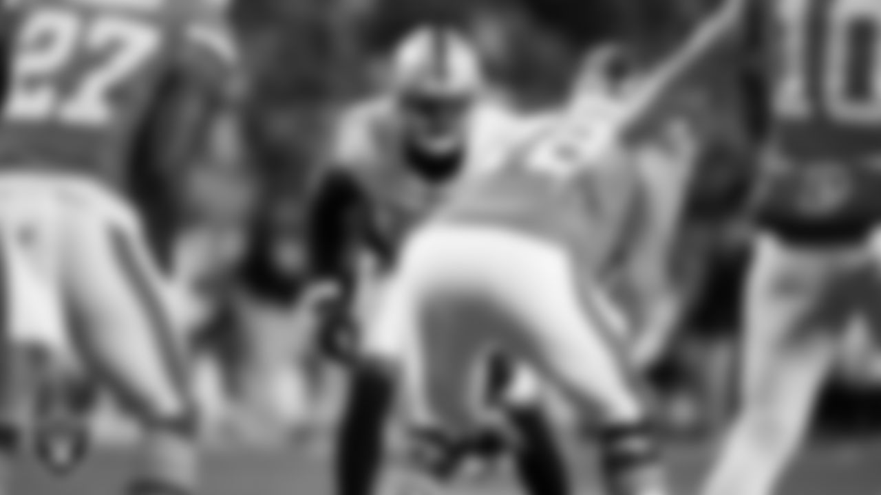 Las Vegas Raiders defensive end Malcolm Koonce (51) lines up before the snap during the regular season away game against the Denver Broncos at Empower Field at Mile High.