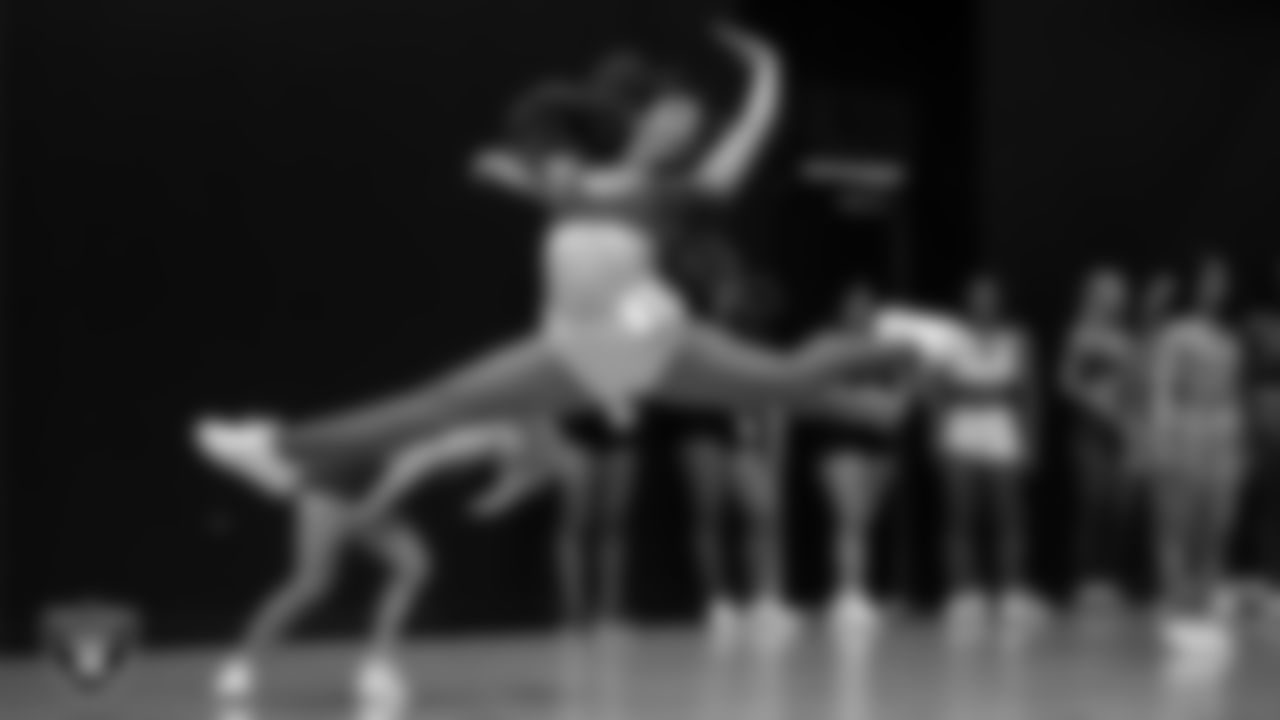 A dancer during a recruitment prep-clinic at The Studio.