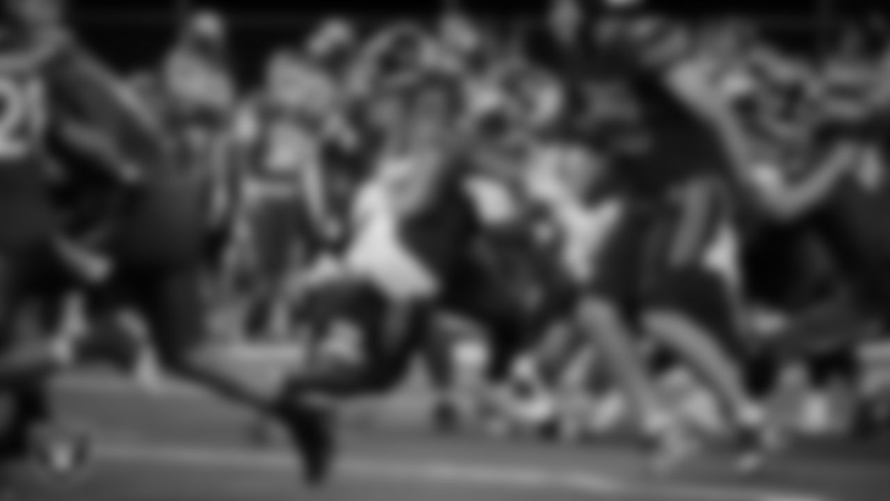 Bishop Gorman High School and Arbor View High School face off in the NIAA 5A Open Division State Championship game at Allegiant Stadium.