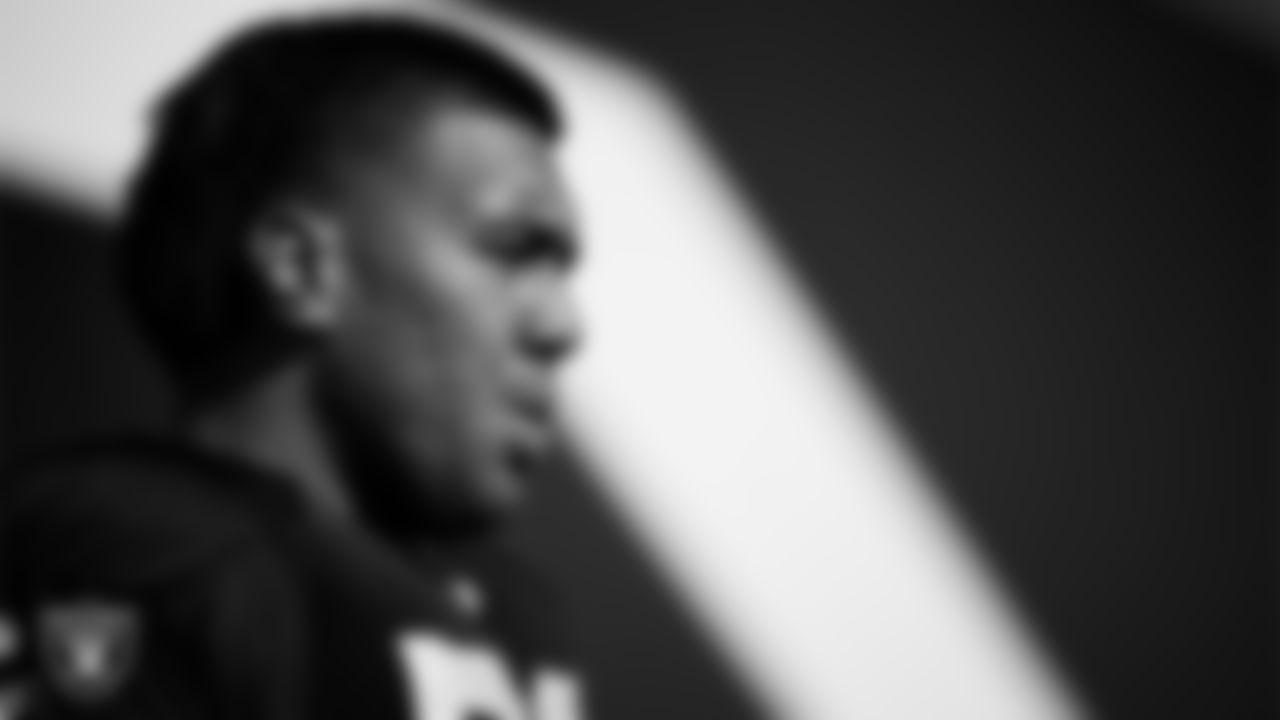 Las Vegas Raiders offensive lineman Laki Tasi (79) walks out to the field for practice at Intermountain Health Performance Center.