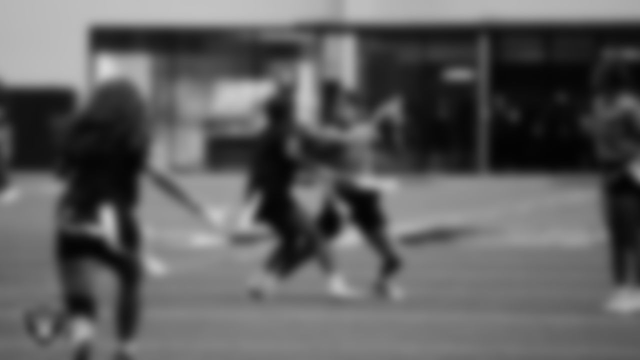 Athletes compete in 7-on-7 games during a Nike 11-On event at Intermountain Health Performance Center.