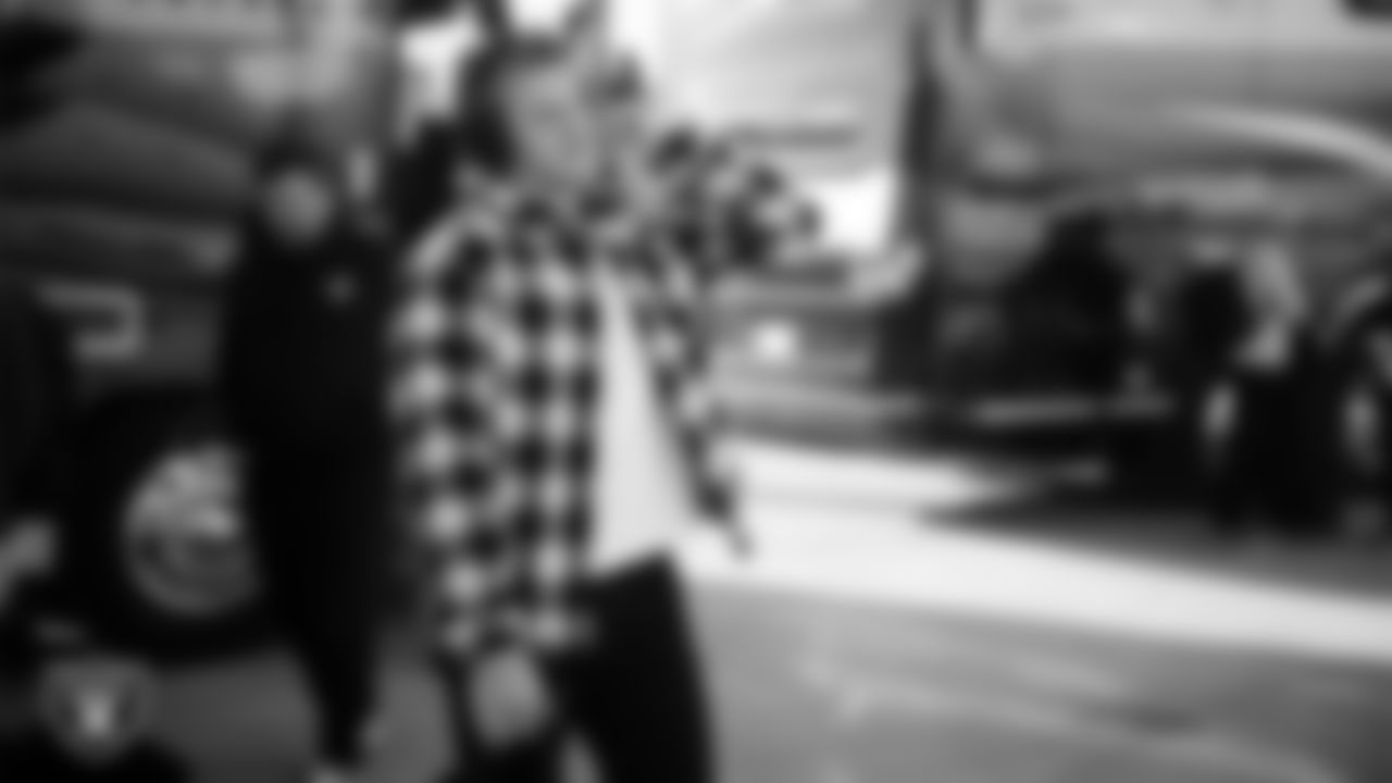 Las Vegas Raiders linebacker Cody Lindenberg (55) departs for the regular season away game against the Philadelphia Eagles.