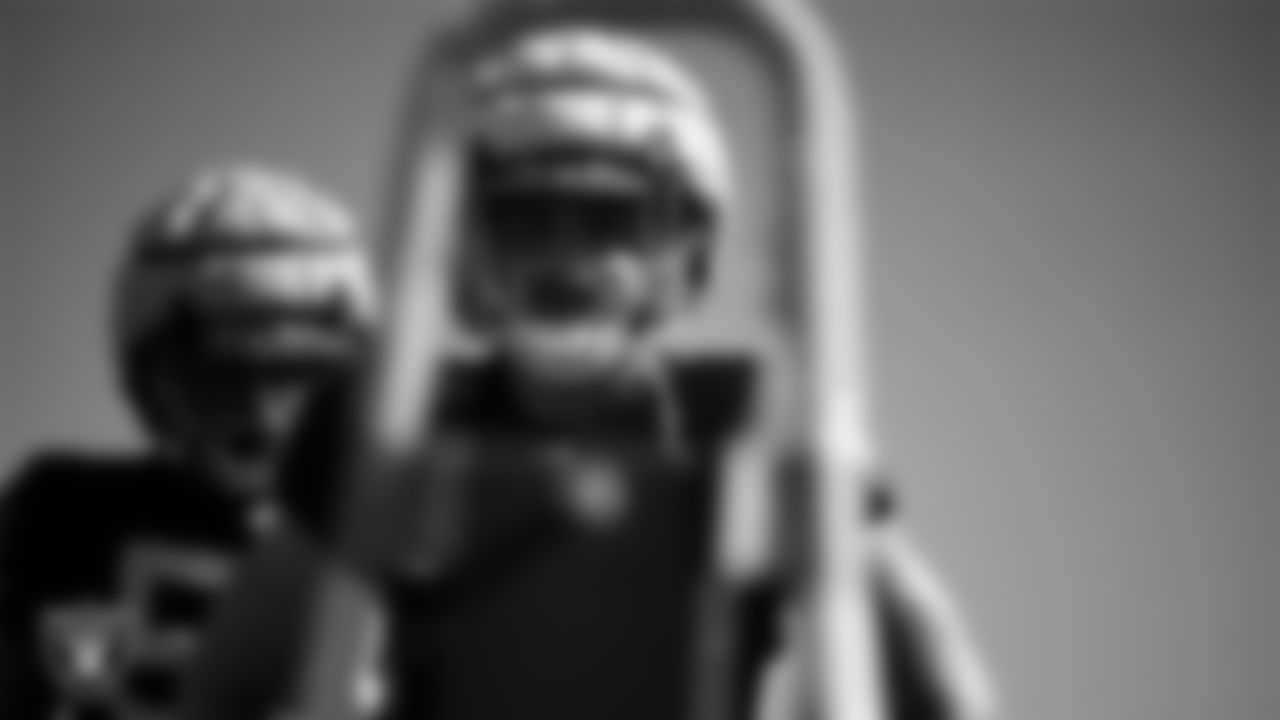 Las Vegas Raiders linebacker Curtis Bolton (36) during practice at Intermountain Health Performance Center.