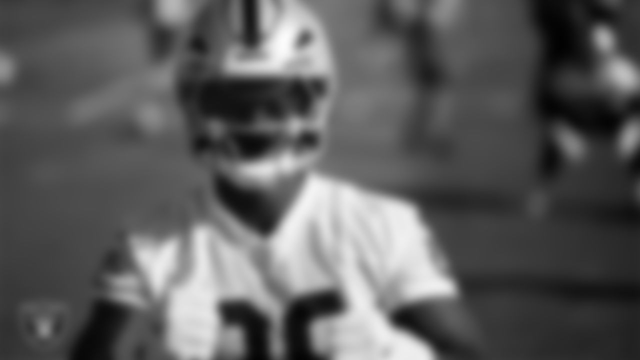 Las Vegas Raiders wide receiver Justin Shorter (88) during practice at Intermountain Health Performance Center.