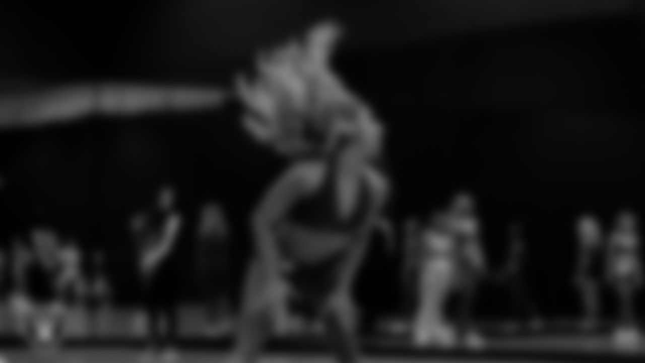 A dancer during a recruitment clinic at The Studio.