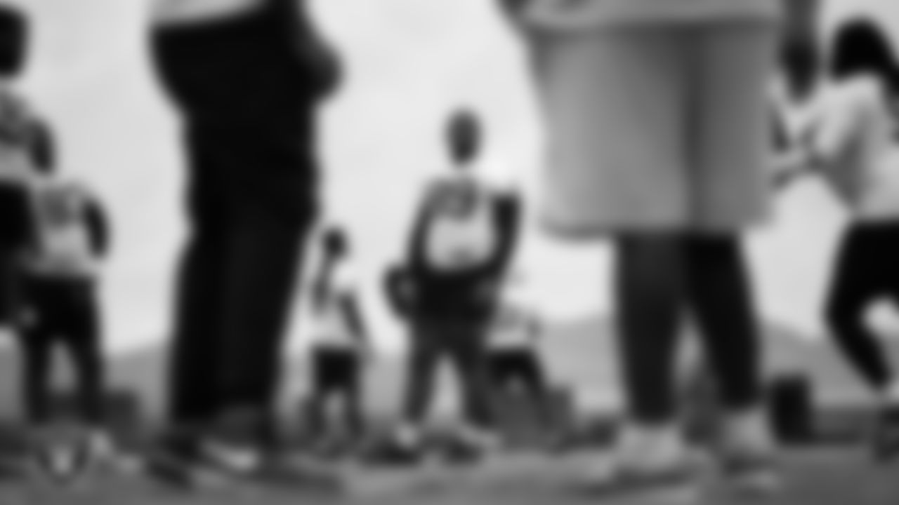 Las Vegas Raiders defensive tackle Thomas Booker IV (99) during practice at Intermountain Health Performance Center.