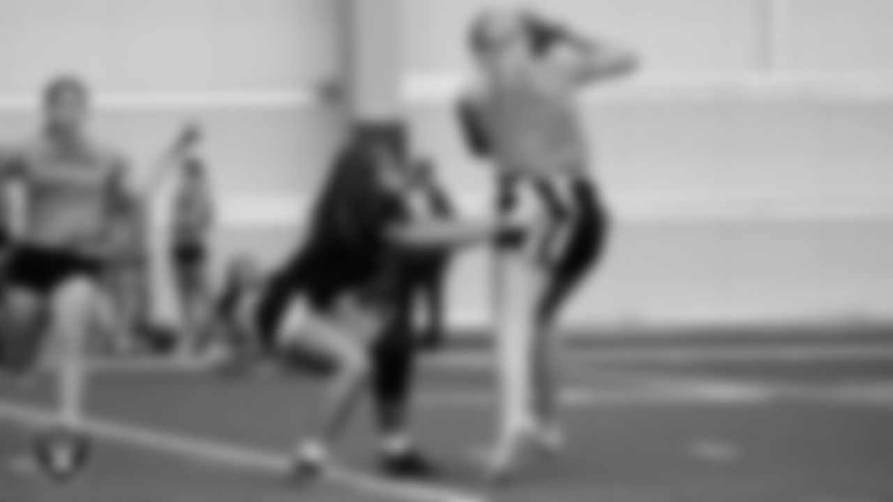 Athletes compete in 7-on-7 games during a Nike 11-On event at Intermountain Health Performance Center.