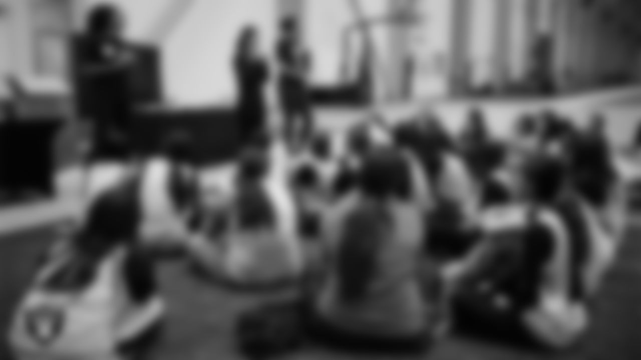 Students learn about flag football, healthy eating and mental heath during the R.U.S.H program at Intermountain Health Performance Center.