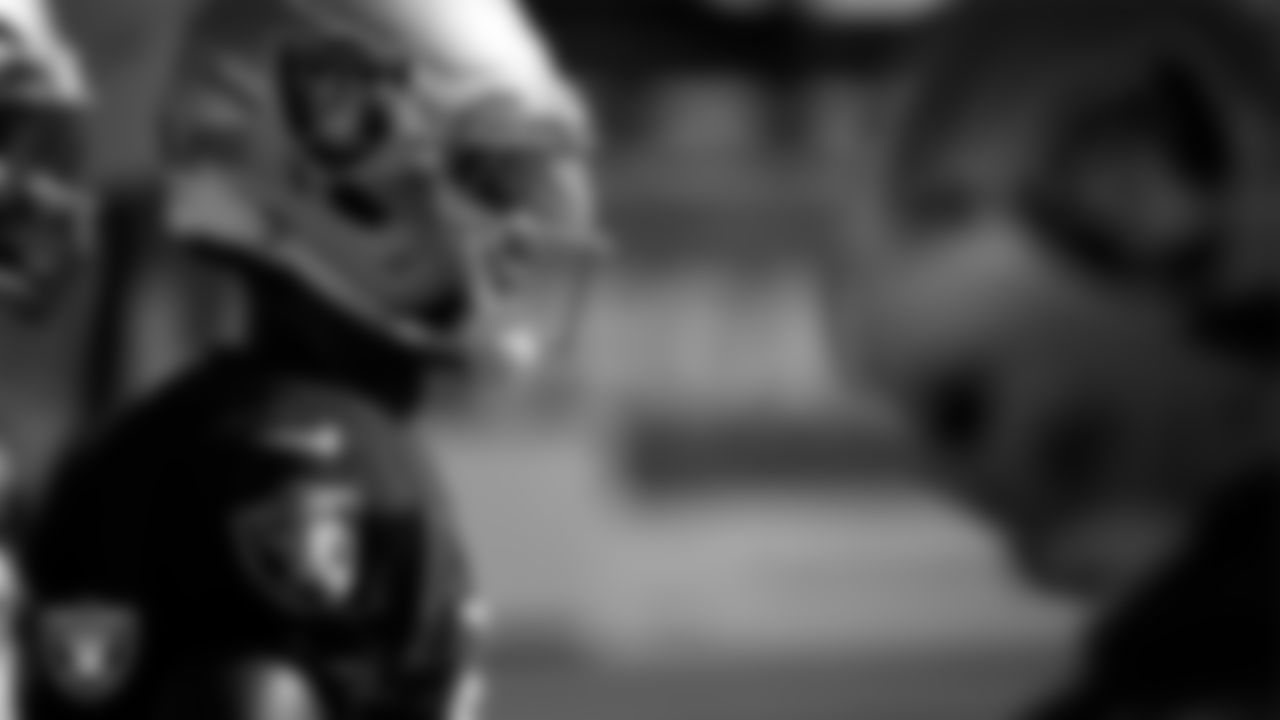 Las Vegas Raiders wide receiver Shedrick Jackson (4) during practice at Intermountain Health Performance Center.