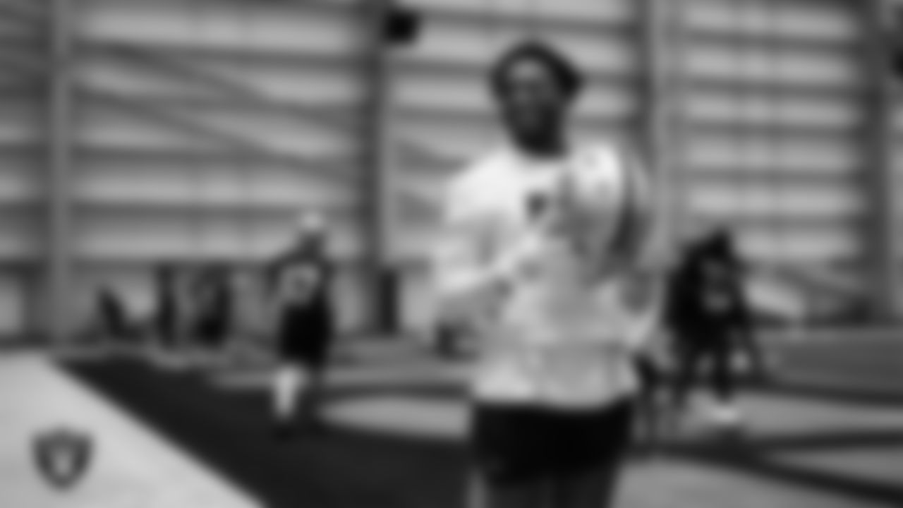 Las Vegas Raiders defensive end Malcolm Koonce (51) during practice at Intermountain Health Performance Center.