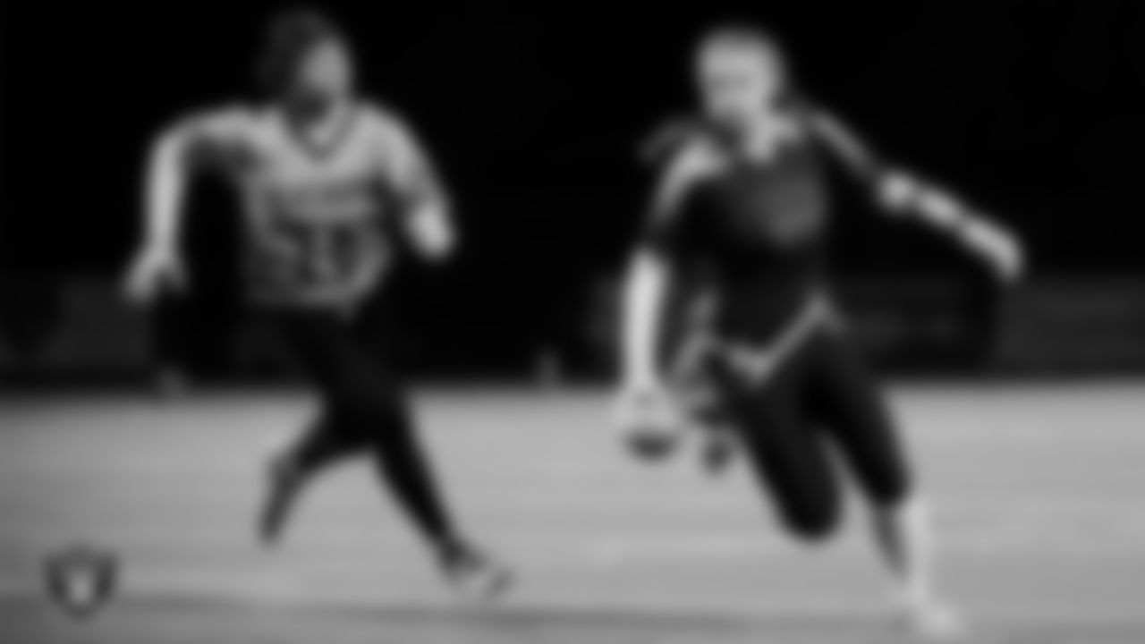 Coronado High School hosts Palo Verde High School during the Las Vegas Raiders' High School Flag Football Showcase game at Coronado High School.