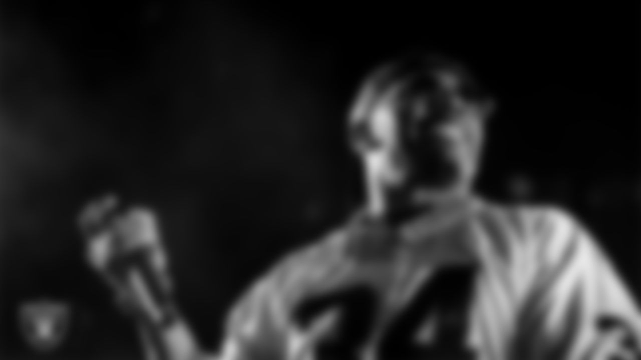 Rapper Nelly performs during halftime at the Las Vegas Raiders' regular season home game against the Dallas Cowboys at Allegiant Stadium.