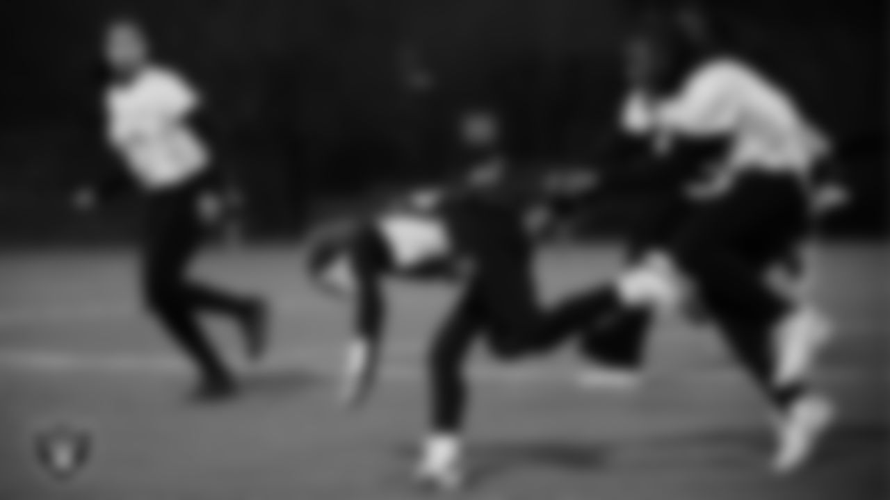 Doral Academy Red Rock hosts Democracy Preparatory Academy at Agassi Campus during the Las Vegas Raiders' High School Flag Football Showcase game at Doral Academy Red Rock.