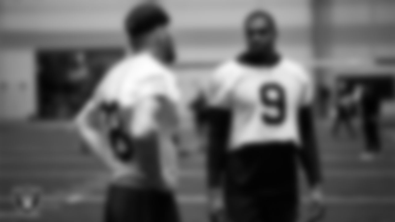 Las Vegas Raiders defensive end Tyree Wilson (9) during practice at Intermountain Health Performance Center.