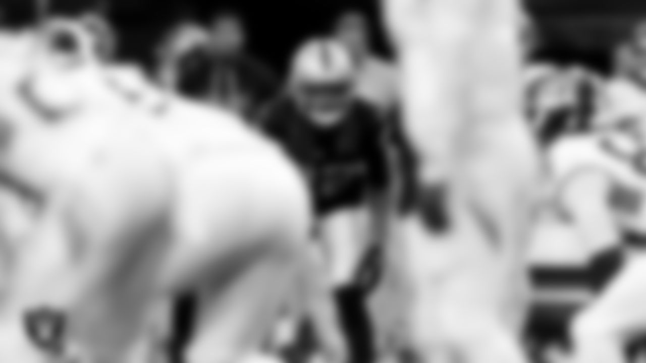 Las Vegas Raiders cornerback Eric Stokes (22) during the regular season home game against the Tennessee Titans at Allegiant Stadium.