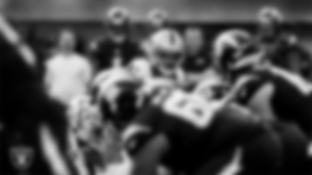 Las Vegas Raiders cornerback Eric Stokes (22) during the regular season away game against the Los Angeles Chargers at SoFi Stadium.