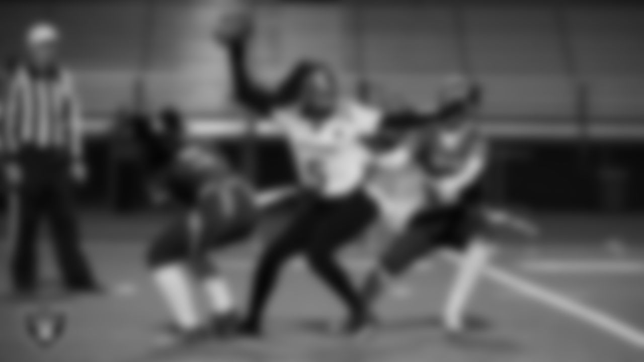 Green Valley High School hosts Del Sol Academy of the Performing Arts during the Las Vegas Raiders' High School Flag Football Showcase game at Green Valley High School.