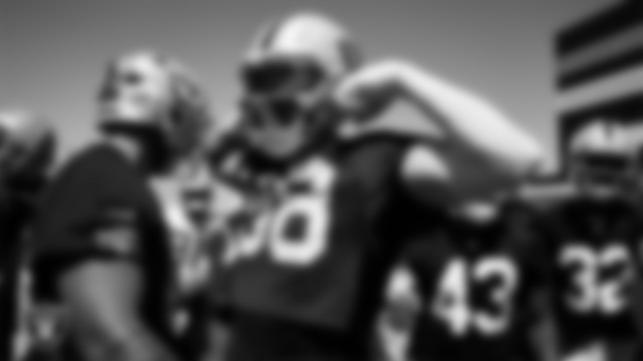 Las Vegas Raiders defensive end Maxx Crosby (98) at an Organized Team Activity (OTA) at Intermountain Health Performance Center.