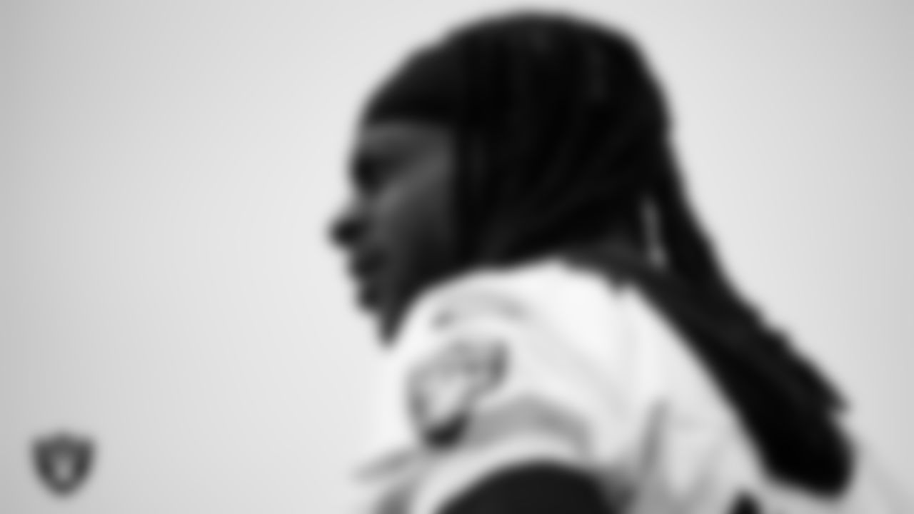 Las Vegas Raiders wide receiver Davante Adams (17) during practice at Intermountain Health Performance Center.