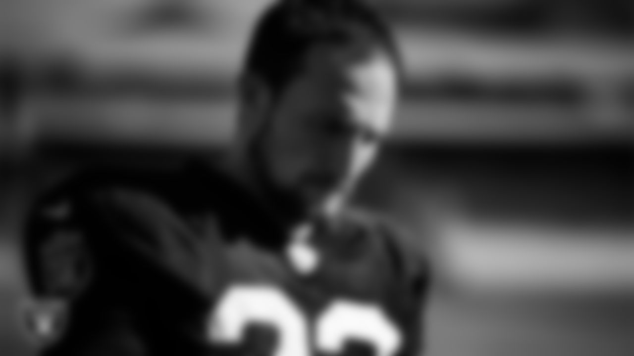 Las Vegas Raiders running back Dylan Laube (23) during practice at Intermountain Health Performance Center.