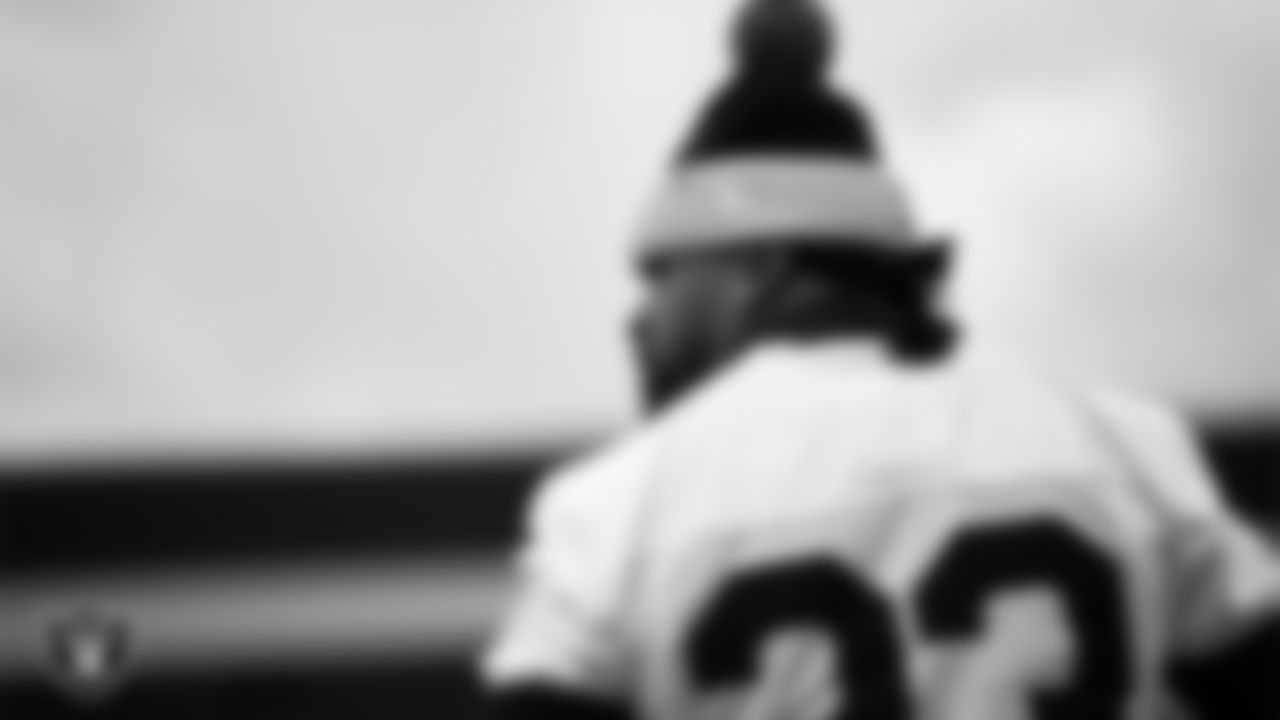 Las Vegas Raiders linebacker Jamal Adams (33) during practice at Intermountain Health Performance Center.