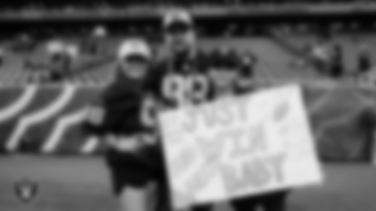 Fans before the Las Vegas Raiders' regular season away game against the Houston Texans at NRG Stadium.