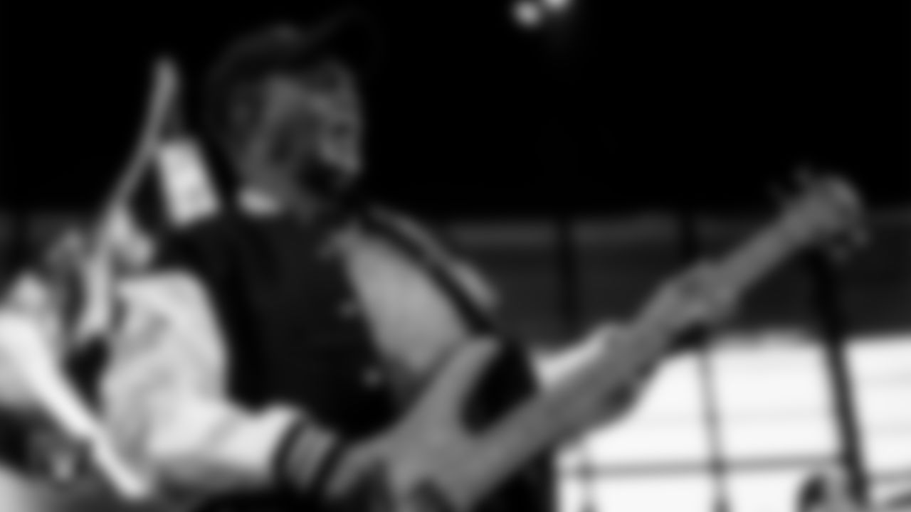 Kool & the Gang performs during halftime at the Las Vegas Raiders' regular season home game against the Jacksonville Jaguars at Allegiant Stadium.