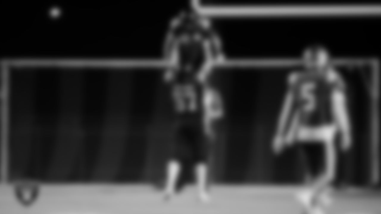 Moapa Valley High School hosts Virgin Valley High School during the Las Vegas Raiders' Football Showcase game at Moapa Valley High School.