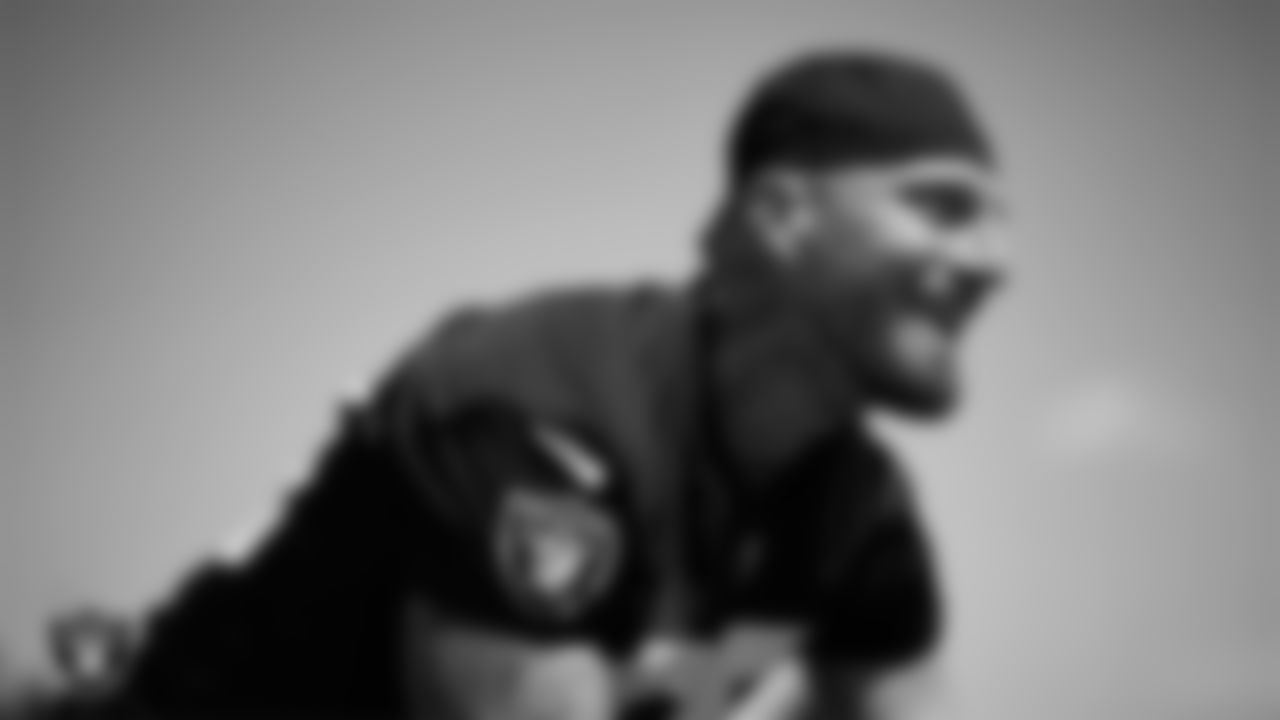 Las Vegas Raiders defensive end Maxx Crosby (98) at a workout during phase two of the offseason program at Intermountain Health Performance Center.