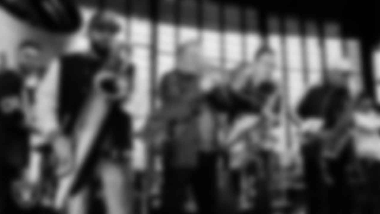 The Raiders House Band performs before the regular season home game against the New York Giants at Allegiant Stadium.