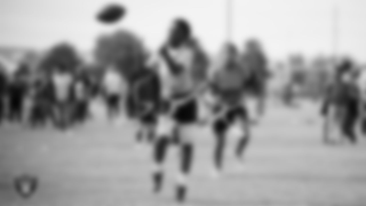 Athletes take part in a round robin flag football tournament during the NRL Gala Day flag football tournament at Silver Bowl Park.