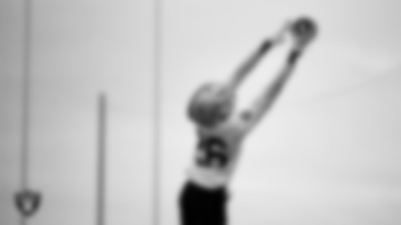 Las Vegas Raiders cornerback Darien Porter (26) during practice at Intermountain Health Performance Center.