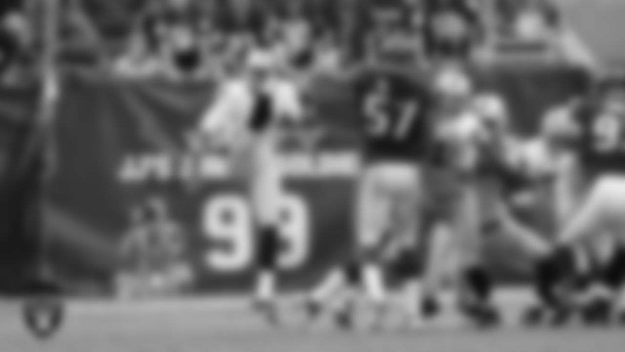 Oakland Raiders punter Marquette King (7) during the regular season away game against the Houston Texans at NRG Stadium, Sunday, November 17, 2013, in Houston, Texas.